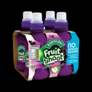 Robinsons Fruit Shoot Apple & Blackcurrant Bottle Pack 4 x 2