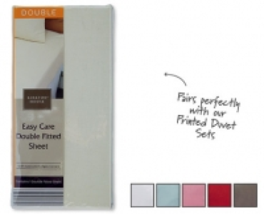 Easy Care Double Fitted Sheet 5.99 €