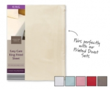 Easy Care King Fitted Sheet 6.99 €