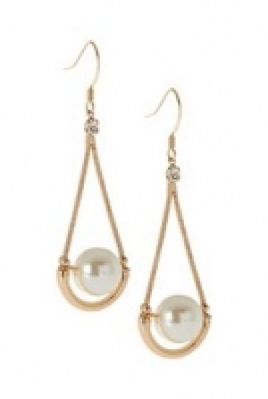 Pearl Effect Drop Earrings 13.00 €