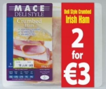 MACE Crumbed Ham Slices Twin Pack - Price Marked 3.00 €