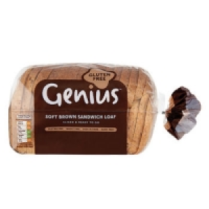 Genius Gluten Free Frozen Soft Brown Sandwich Loaf 535g