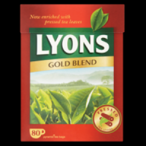 Lyons Tea Gold Blend 80 pce 250Grm