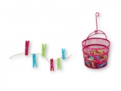AQUAPUR® Clothes Pegs/Peg Basket 2.99 €