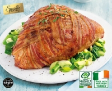 Fresh Irish Turkey Crown Stuffed & Dressed with Bacon