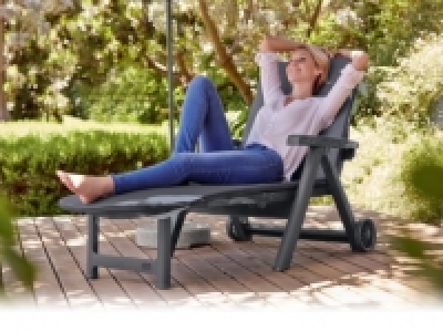 FLORABEST&reg; Sunlounger 186 x 36 x 78cm