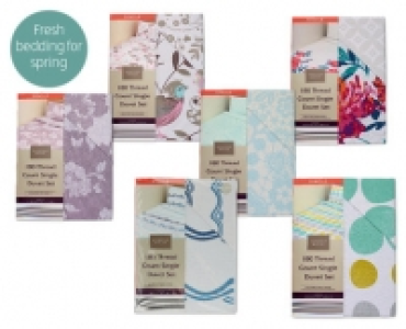 180 Thread Count Single Duvet Set 9.99 €