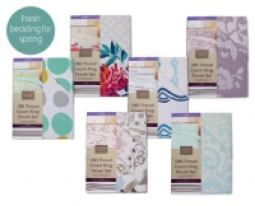 180 Thread Count King Duvet Set 14.99 €
