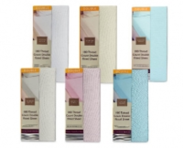 180 Thread Count Double Fitted Sheet