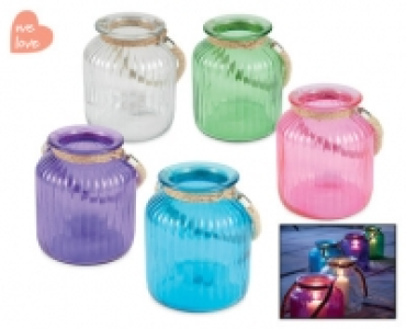 Outdoor Large Glass Jar Candle Holder