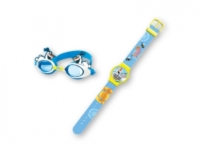 Kids Character Digital Watch Swimming Goggles