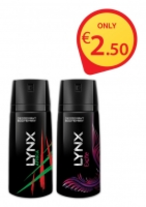 LYNX Body Spray Range