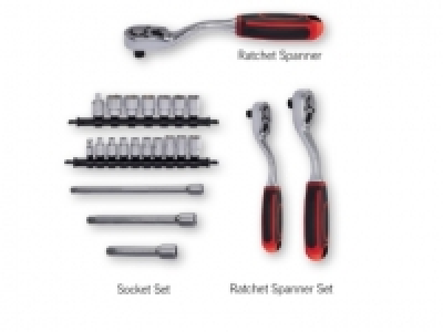 POWERFIX® Assorted Socket & Ratchet Set