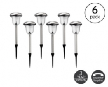 6 Pack Solar Garden Lights