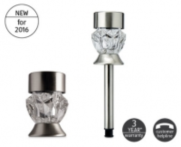 Crystal Glass Solar Stake Light