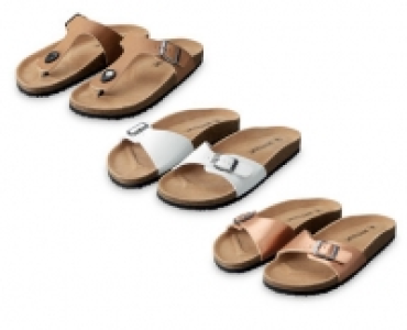 Ladies Footbed Sandals