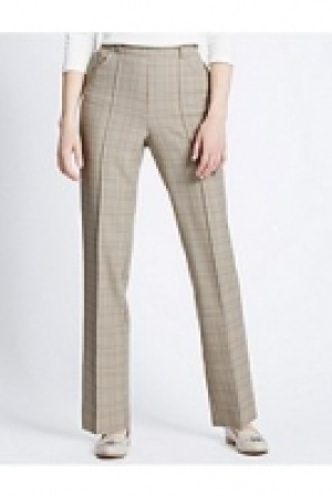 Checked Straight Leg Trousers 24.00 €