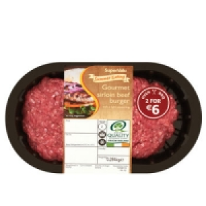 SuperValu Gourmet Sirloin Burger 2 Piece 260g