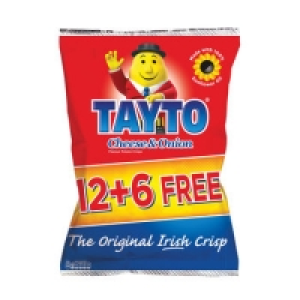 Tayto Cheese & Onion 12Pack +50% Extra