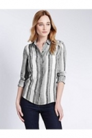 Pure Linen Striped Shirt 38.00 €
