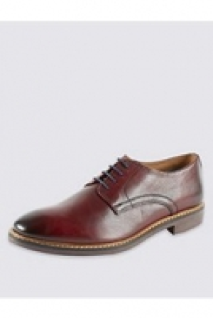 Leather Lace Up Derby Shoes 90.00 €
