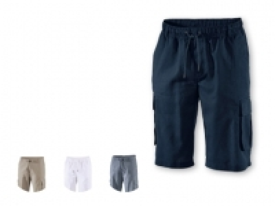 LIVERGY® Mens Linen Bermuda Shorts