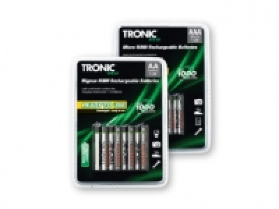 TRONIC&reg; Mignon Ni MH Rechargeable Batteries