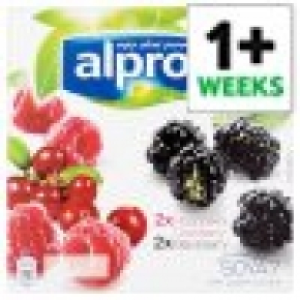 Alpro Blackberry And Raspberry Yoghurt 4X125g