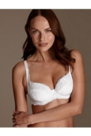 All-Over Fleur Lace Underwired Balcony Bra B-E 22.00 €