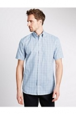 Pure Cotton Checked Oxford Shirt 19.50 €