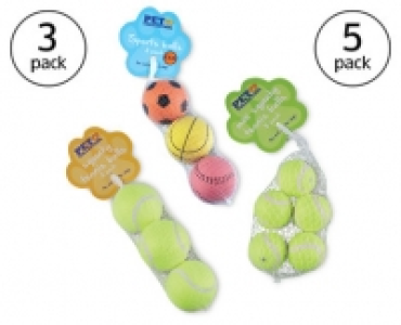 Squeaky Dog Tennis and Sports Balls