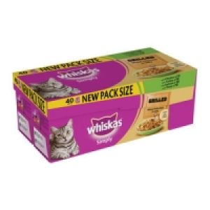 Whiskas Pouch Simply Grilled Meat & Fish Pack 40 x 85g