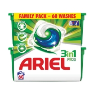 Ariel 3 In 1 Regular Pods 60 Wash
