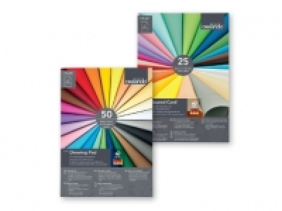 CRELANDO® Coloured Card/Drawing Pad 2.49 €