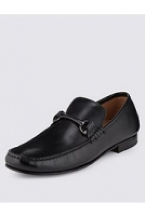 Leather Snaffle Slip-On Loafers 95.00 €