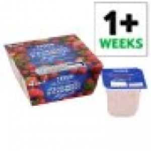 Tesco Strawberry And Raspberry Yoghurt 4 X 100G 1.19&nbsp;&euro;