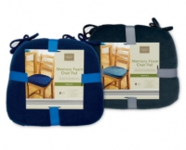 Memory Foam Chair Pad Pair