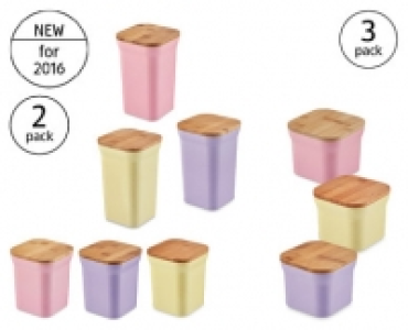 Aldi  Bamboo Storage Canisters