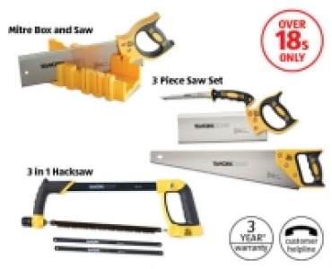 Mitre Box and Saw/Saw Set/Hacksaw