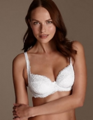 All-Over Fleur Lace Underwired Balcony Bra B-E 22.00 €