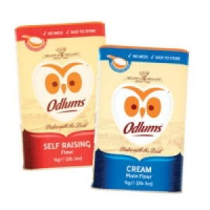 Odlums Cream/ Self Raising Flour Reseal Tub 1kg 2.00 €