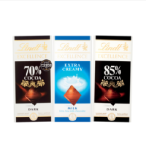 Lindt Excellence Bars 100g Range