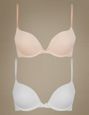 2 Pack Padded Push-Up Plunge T-Shirt Bras AA-DD 24.00 €