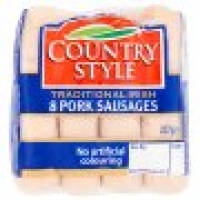 Tesco  Country Style Pork Sausages 227G