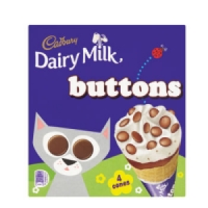 Cadbury Buttons Ice Cream Cone 400ml