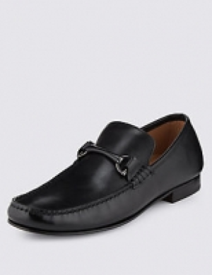 Leather Snaffle Slip-On Loafers 95.00 €