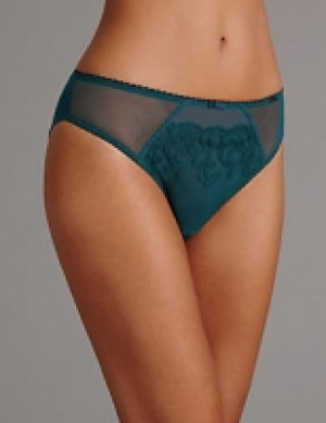 Embroidered High Leg Knickers 13.50 €