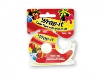 KEANE WHOLESALE® Wrap It Clear Tape with Dispenser