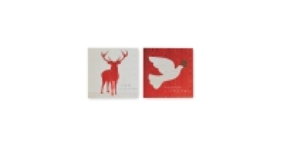 Dove and Deer Square Christmas Cards