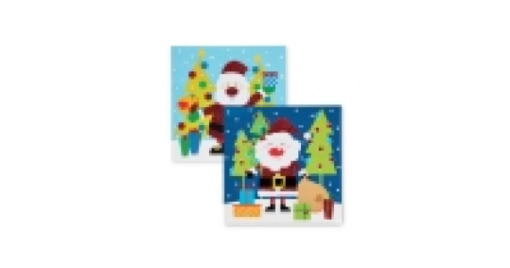 Glitter Santa Mini Christmas Cards